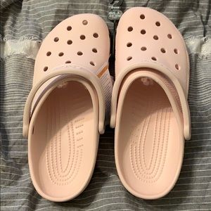 Brand new light pink Crocs